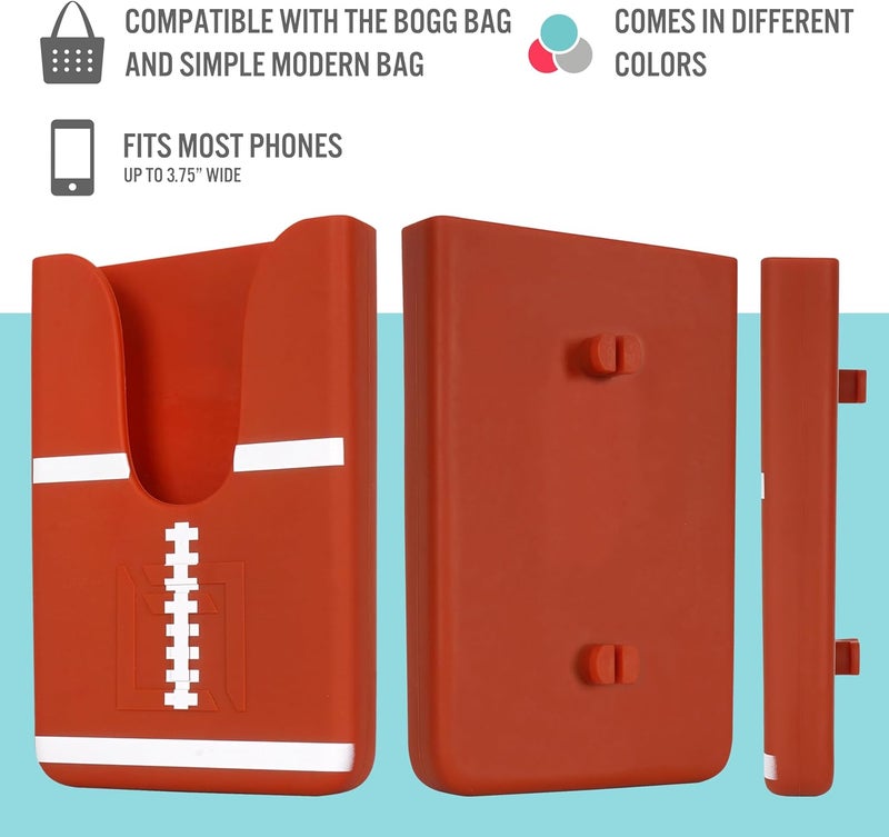 Tributary Brands - Football Phone Holder for Bogg Bag and Simple Modern Bag - Made of Silicone and Fits All Phone Sizes - Image 3